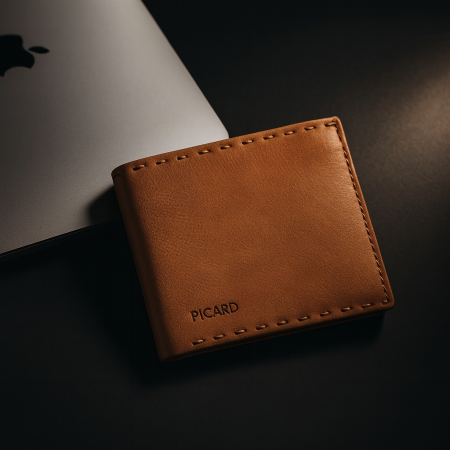 Barbati - Portofel barbati, Picard, cu protectie anti scanare RFID, din piele naturala, Ranger, Maro coniac