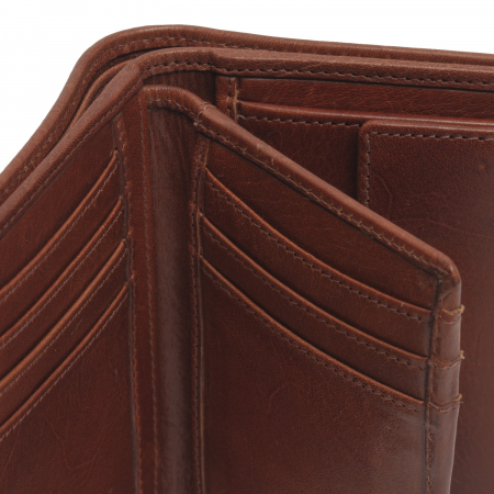 Portofel barbati, The Chesterfield Brand, cu protectie anti scanare RFID, din piele naturala, Manerba, Maro coniac [2]
