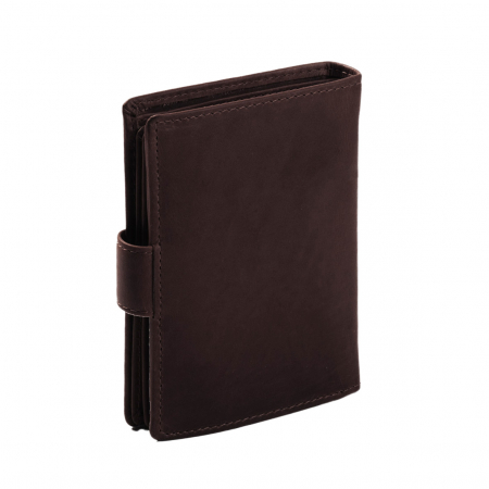 Portofel barbati, The Chesterfield Brand, cu protectie anti scanare RFID, din piele naturala, Ruby, Maro inchis [4]