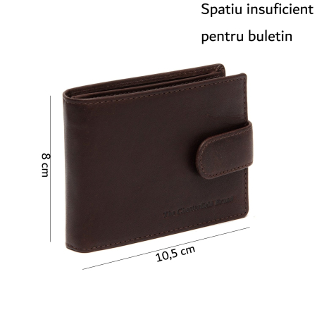 Portofel barbati, The Chesterfield Brand, cu protectie anti scanare RFID, piele naturala, Yamba, Maro Inchis [1]
