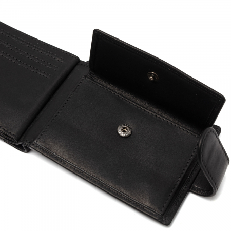 Portofel barbati, The Chesterfield Brand, cu protectie anti scanare RFID, piele naturala, Yamba, Negru [3]