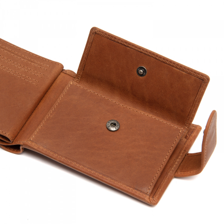 Portofel barbati, The Chesterfield Brand, cu protectie anti scanare RFID, piele naturala, Yamba, Maro coniac [3]