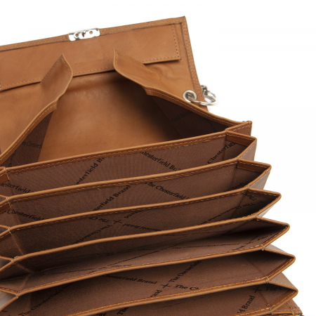 Portofel ospatar, piele naturala, The Chesterfield Brand, Bora, Maro coniac [1]
