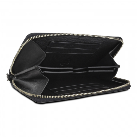 Portofel dama din piele naturala, bugatti, Lady Top 101, Negru [1]