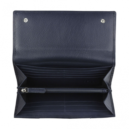 Portofel dama din piele naturala, bugatti, seria Lady Top 496103, Albastru [2]