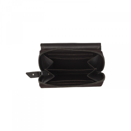 Portofel dama din piele naturala, The Chesterfield Brand, Aldra, cu protectie anti scanare RFID, Maro inchis [2]