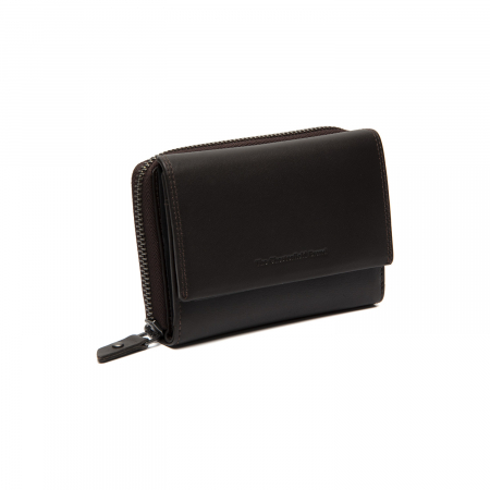 Portofele - Portofel dama din piele naturala, The Chesterfield Brand, Aldra, cu protectie anti scanare RFID, Maro inchis