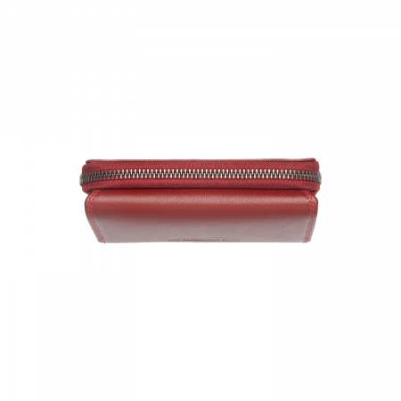 Portofel dama din piele naturala, The Chesterfield Brand, Aldra, cu protectie anti scanare RFID, Rosu [4]