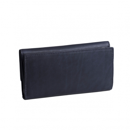 Portofel dama din piele naturala, The Chesterfield Brand, Dahlia, cu protectie anti scanare RFID, Bleumarin [4]