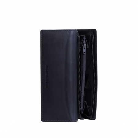 Portofel dama din piele naturala, The Chesterfield Brand, Dahlia, cu protectie anti scanare RFID, Bleumarin [3]