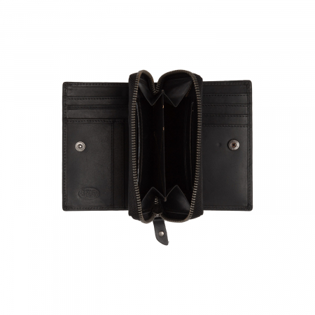 Portofel dama din piele naturala, The Chesterfield Brand, Dalma, cu protectie anti scanare RFID, Negru [1]