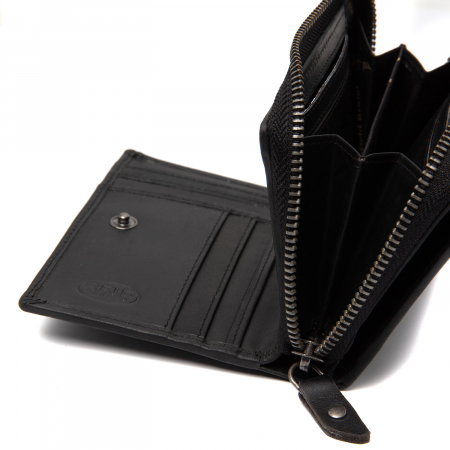 Portofel dama din piele naturala, The Chesterfield Brand, Dalma, cu protectie anti scanare RFID, Negru [2]