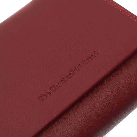 Portofel dama din piele naturala, The Chesterfield Brand, Doniva, cu protectie anti scanare RFID, Rosu [3]