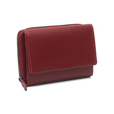 Portofele - Portofel dama din piele naturala, The Chesterfield Brand, Doniva, cu protectie anti scanare RFID, Rosu