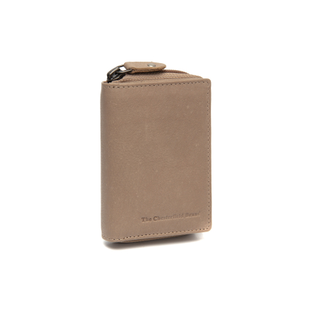Portofele - Portofel dama din piele naturala, The Chesterfield Brand, Floren, cu protectie anti scanare RFID, Taupe