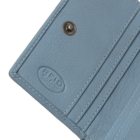 Portofel dama din piele naturala, The Chesterfield Brand, Floren, cu protectie anti scanare RFID, Albastru Ciel [2]