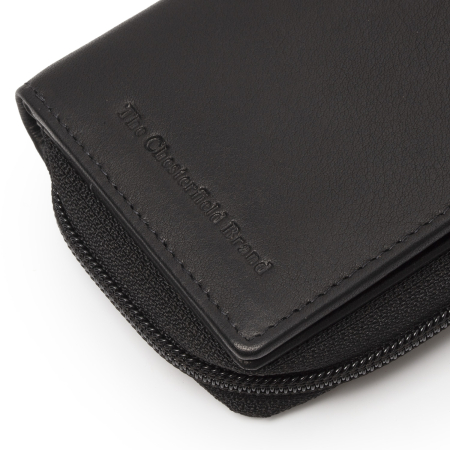 Portofel dama din piele naturala, The Chesterfield Brand, Floren, cu protectie anti scanare RFID, Negru [1]