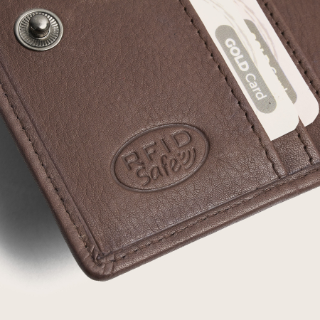 Portofel dama din piele naturala, The Chesterfield Brand, Floren, cu protectie anti scanare RFID, Taupe inchis [6]