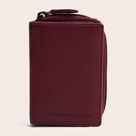 Portofel dama din piele naturala, The Chesterfield Brand, Floren, cu protectie anti scanare RFID, Visiniu [1]