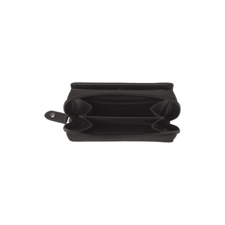 Portofel dama din piele naturala, The Chesterfield Brand, Floren, cu protectie anti scanare RFID, Negru [3]