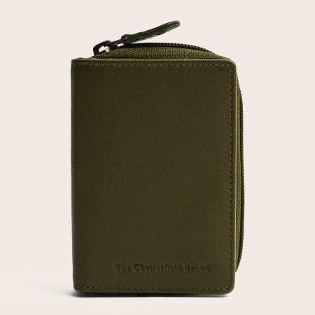 Portofel dama din piele naturala, The Chesterfield Brand, Floren, cu protectie anti scanare RFID, Verde olive [1]