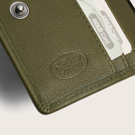 Portofel dama din piele naturala, The Chesterfield Brand, Floren, cu protectie anti scanare RFID, Verde olive [6]