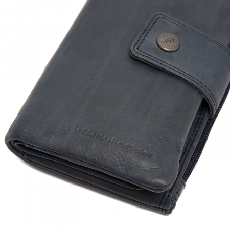 Portofel dama din piele naturala, The Chesterfield Brand, Fresno, cu protectie anti scanare RFID, Bleumarin [4]