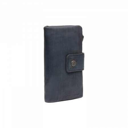 Portofele - Portofel dama din piele naturala, The Chesterfield Brand, Fresno, cu protectie anti scanare RFID, Bleumarin