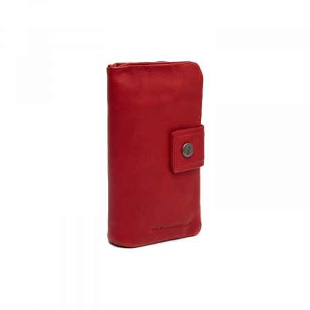 Portofele - Portofel dama din piele naturala, The Chesterfield Brand, Fresno, cu protectie anti scanare RFID, Rosu
