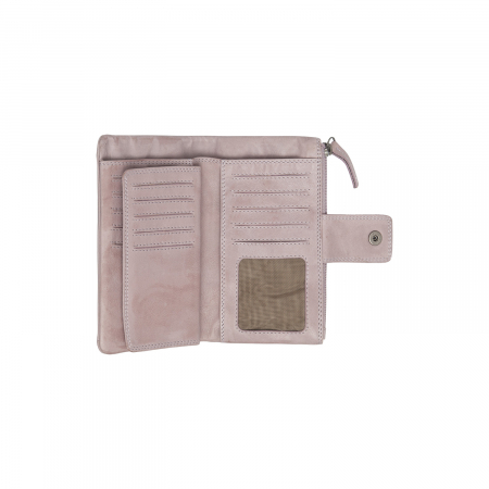 Portofel dama din piele naturala, The Chesterfield Brand, Fresno, cu protectie anti scanare RFID, Liliachiu [3]