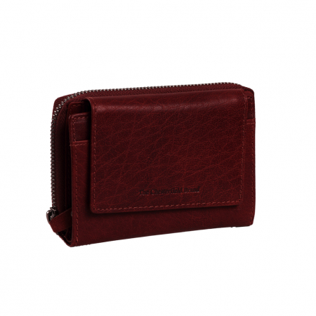 Portofele - Portofel dama din piele naturala, The Chesterfield Brand, Hanoi, cu protectie anti scanare RFID, Visiniu