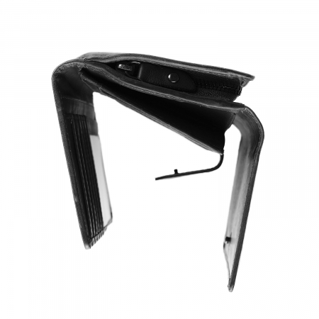 Portofel dama din piele naturala, The Chesterfield Brand, Jill, cu protectie anti scanare RFID, Negru [4]
