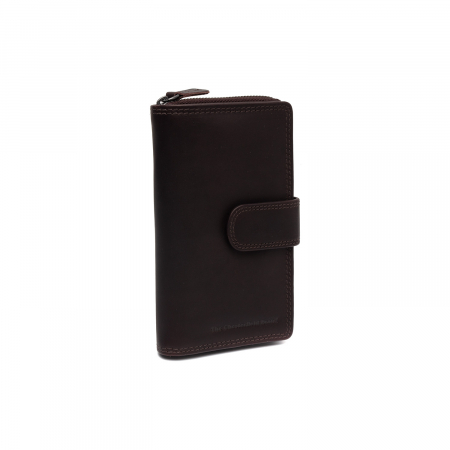 Portofel dama din piele naturala, The Chesterfield Brand, Charlotte, cu protectie anti scanare RFID, Maro inchis