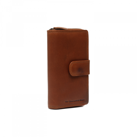 Portofele - Portofel dama din piele naturala, The Chesterfield Brand, Charlotte, cu protectie anti scanare RFID, Maro coniac