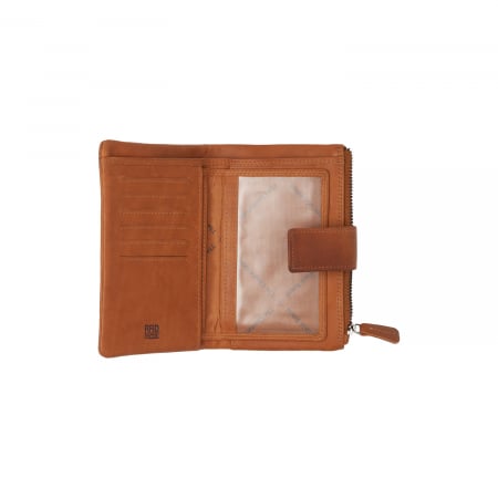 Portofel dama din piele naturala, The Chesterfield Brand, Landau, cu protectie anti scanare RFID, Maro coniac [1]