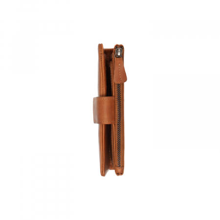 Portofel dama din piele naturala, The Chesterfield Brand, Landau, cu protectie anti scanare RFID, Maro coniac [3]