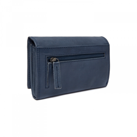 Portofel dama din piele naturala, The Chesterfield Brand, Avola, cu protectie anti scanare RFID, Bleumarin [5]