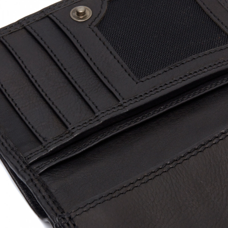 Portofel dama din piele naturala, The Chesterfield Brand, Avola, cu protectie anti scanare RFID, Negru [2]
