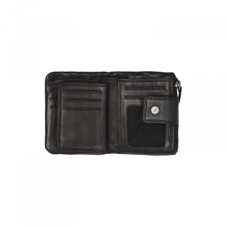 Portofel dama din piele naturala, The Chesterfield Brand, Mavona, cu protectie anti scanare RFID, Negru [1]