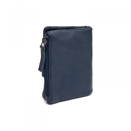 Portofel dama din piele naturala, The Chesterfield Brand, Mavona, cu protectie anti scanare RFID, Bleumarin [6]