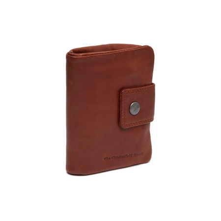 Portofel dama din piele naturala, The Chesterfield Brand, Mavona, cu protectie anti scanare RFID, Maro coniac