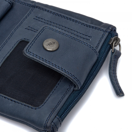 Portofel dama din piele naturala, The Chesterfield Brand, Mavona, cu protectie anti scanare RFID, Bleumarin [3]