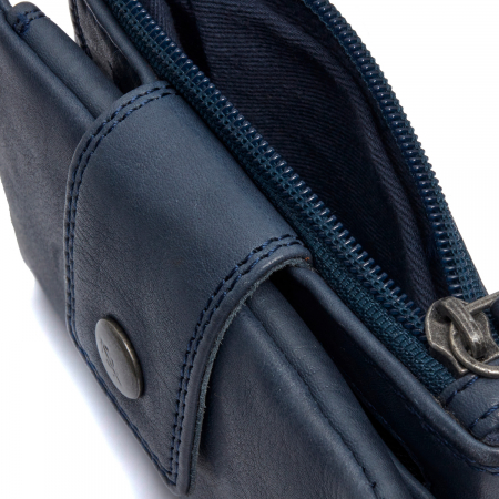 Portofel dama din piele naturala, The Chesterfield Brand, Mavona, cu protectie anti scanare RFID, Bleumarin [4]