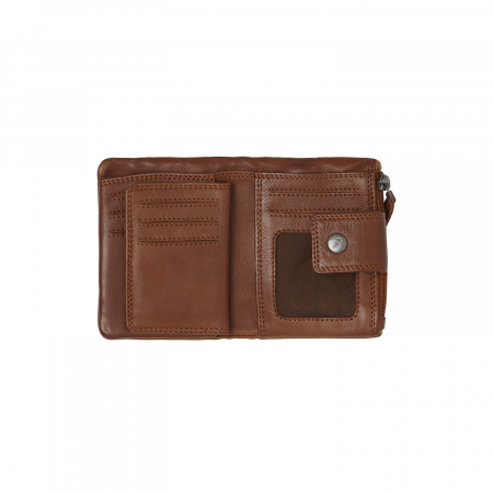 Portofel dama din piele naturala, The Chesterfield Brand, Mavona, cu protectie anti scanare RFID, Maro coniac [1]