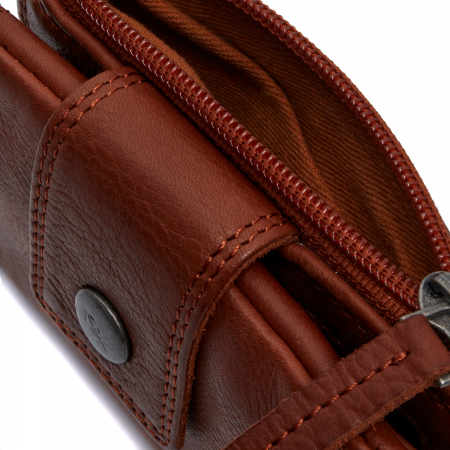 Portofel dama din piele naturala, The Chesterfield Brand, Mavona, cu protectie anti scanare RFID, Maro coniac [3]