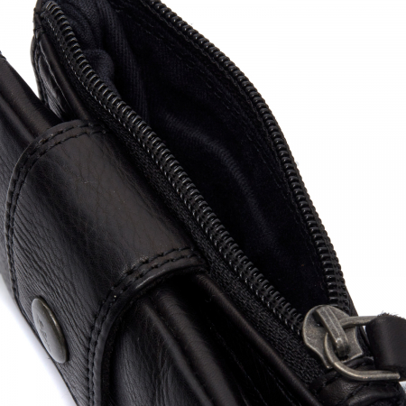 Portofel dama din piele naturala, The Chesterfield Brand, Mavona, cu protectie anti scanare RFID, Negru [2]