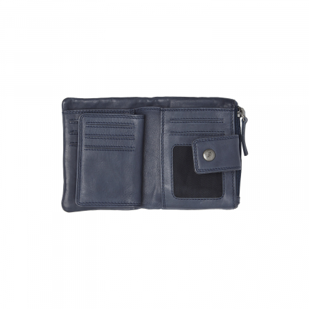 Portofel dama din piele naturala, The Chesterfield Brand, Mavona, cu protectie anti scanare RFID, Bleumarin [2]