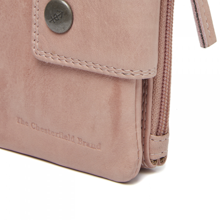 Portofel dama din piele naturala, The Chesterfield Brand, Mavona, cu protectie anti scanare RFID, Roz pudra [1]