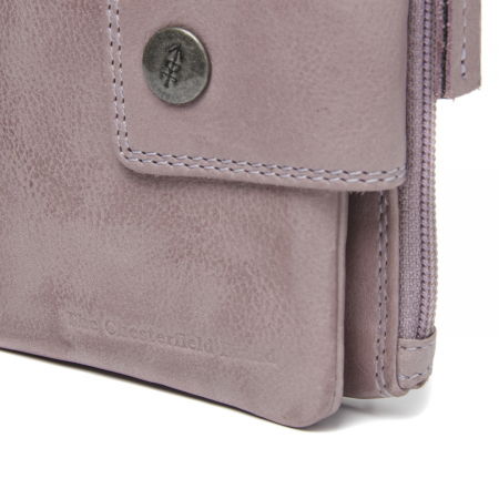 Portofel dama din piele naturala, The Chesterfield Brand, Mavona, cu protectie anti scanare RFID, Liliachiu [3]