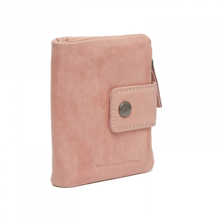 Portofele - Portofel dama din piele naturala, The Chesterfield Brand, Mavona, cu protectie anti scanare RFID, Roz pudra